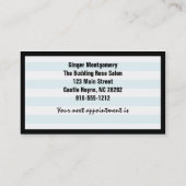 バラはさみ美容師名刺 予約カード (裏面)