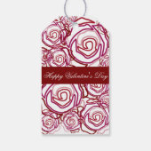 'バラはっきりしたバレンタイン' (バラ)ギフトラベル ギフトタグ (裏面)