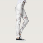 バラはっきりした金ゴールド黒と白大理石 レギンス (右)