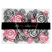 バラはっきりした – 私の唯一の'大きな抱き枕 ラージペーパーバッグ (裏面)