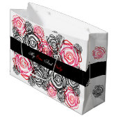 バラはっきりした – 私の唯一の'大きな抱き枕 ラージペーパーバッグ (正面アングル)