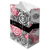 「バラはっきりした – 私の唯一の」中抱き枕 ミディアムペーパーバッグ (裏面アングル)