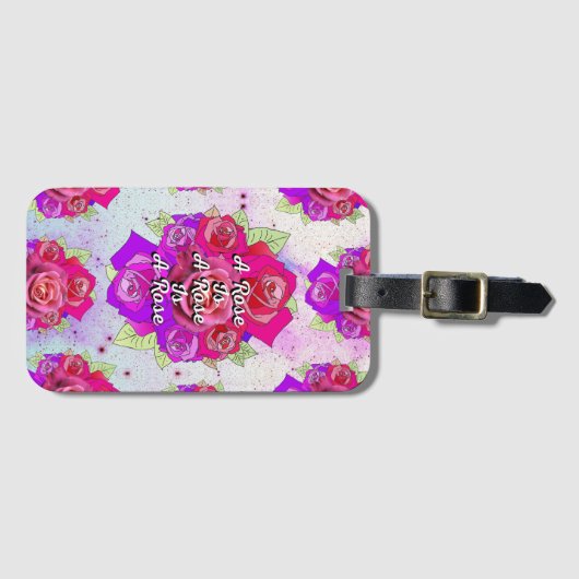 バラはバラはバラ ラゲッジタグ (正面横)