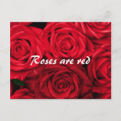 バラはバレンタインデー シーズンポストカード (正面)