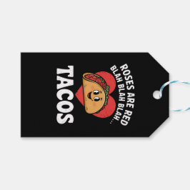 バラはレッドブラタコスタバレンタニおもしろいーデー ギフトタグ