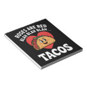 バラはレッドブラタコスタバレンタニおもしろいーデー ノートパッド (アングル)