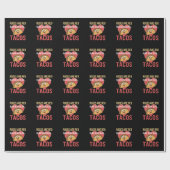 バラはレッドブラタコスタヴァレンティーンズデイフードラバー ラッピングペーパー (フラット)