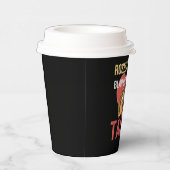 バラはレッドブラタコスタヴァレンティーンズデイフードラバー 紙コップ (右)