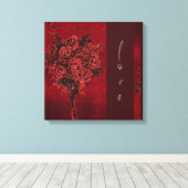 バラはロマンチック キャンバスプリント (インサイチュ (ウッドフロア))