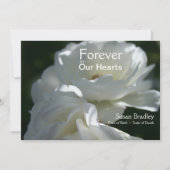 バラは永遠に私たちのハートメモリアル 招待状 (正面)