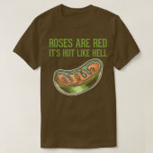 バラは細胞の赤ミトコンドリアのパワーハウスである Tシャツ (デザイン正面)