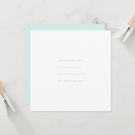 バラは赤いスミレは青 カード (正面/裏面インサイチュ)