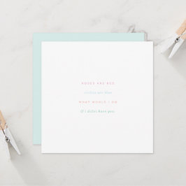 バラは赤いスミレは青 カード