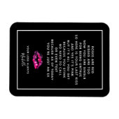 バラは赤い彼氏の別れの詩パーソナライズされた マグネット (横)