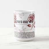 バラは赤い美学 コーヒーマグカップ (中央)