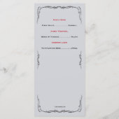 バラは赤い音楽的な演奏会プログラムです プログラム (裏面)