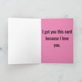 バラは赤いVDAYカード サンキューカード (内部)