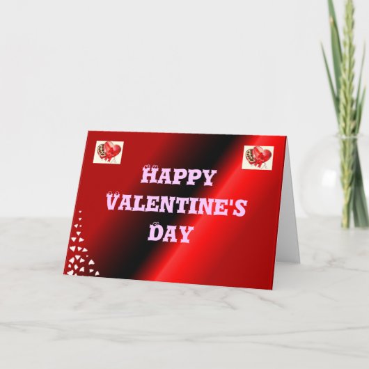 バラは赤のバレンタインのデイカード シーズンカード (正面)