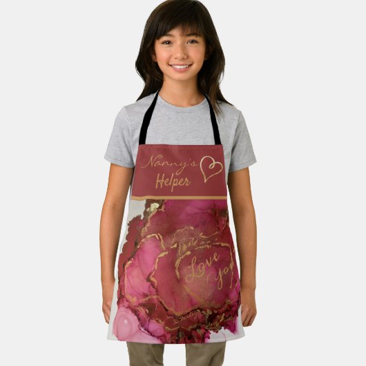 バラは赤エプロン エプロン (インサイチュ)