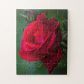バラは赤11"x14"の簡単 ジグソーパズル (縦)