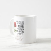 バラは赤、この本はとてもスパイシー 本の愛好家 コーヒーマグカップ (正面左)