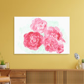 バラは赤 キャンバスプリント (インサイチュ (リビング))