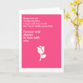 バラは赤…グリーティングカード カード (黄色い花)