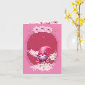 「バラは赤」バレンタインデー格言挨拶 カード (黄色い花)