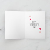 バラは赤　ホワイトハウスは青　バレンタイン カード (内部)