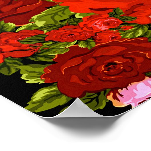 バラは赤 ポスター (角)