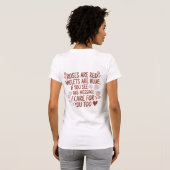 バラは赤 愛情の引用Tシャツ Tシャツ (裏面フル)