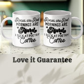 バラは赤、朝は懸命、私は詩吸である コーヒーマグカップ