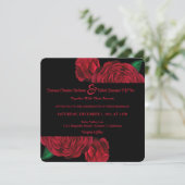 バラは赤 Wedding+Invitation 招待状 (スタンド正面)