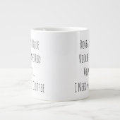 バラは青のヴィオレットは赤オ待ちおもしろい ジャンボコーヒーマグカップ (正面)