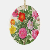 バラは、ナッサウのFlorilegiumからの4つをめっきします(w/c セラミックオーナメント (右)