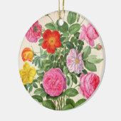 バラは、ナッサウのFlorilegiumからの4つをめっきします(w/c セラミックオーナメント (左)