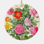 バラは、ナッサウのFlorilegiumからの4つをめっきします(w/c セラミックオーナメント (裏面)