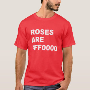バラは#FF0000 Tシャツ