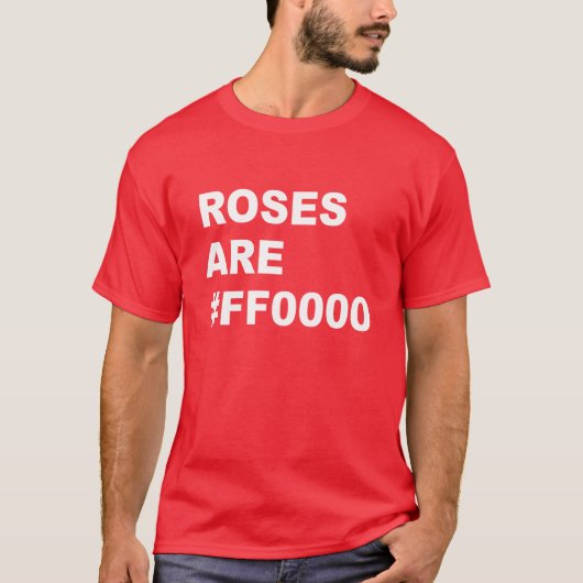 バラは#FF0000 Tシャツ (正面)