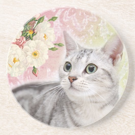 バラをかぐ停止 コースター (正面)