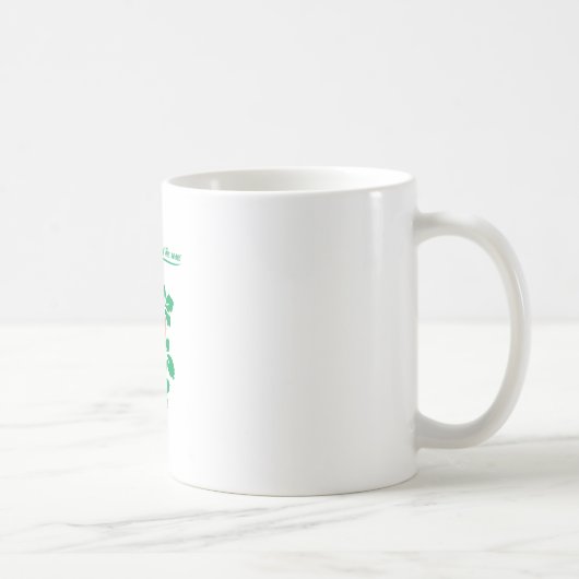 バラをかぐ停止 コーヒーマグカップ (右)
