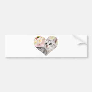 バラをかぐ停止 バンパーステッカー