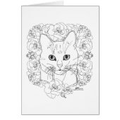 バラを持つ子猫 (正面)