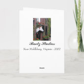 バラを持つ白馬 カード (裏面)