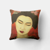 バラを持つ芸者 クッション (裏面)