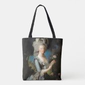 バラを持つMarieアントワネット、1783年 トートバッグ (裏面)