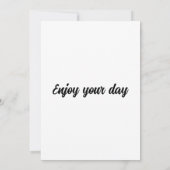 バラを楽しんで 招待状 (裏面)