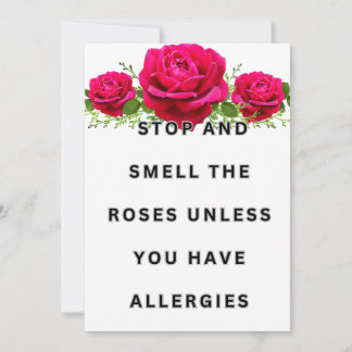 バラを楽しんで 招待状