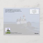 バラアイランドライトハウスニューポートロードアイランド ポストカード (裏面)