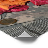 バラアクー軍隊統一部隊カモフラージュ ポスター (角)